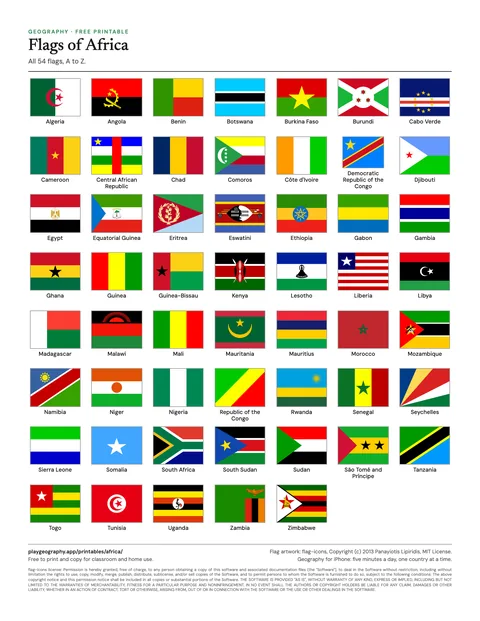 Preview of the Flags of the world sheet
